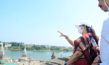 तीर्थक्षेत्र विकास आराखड्यांतर्गत नव्याने समाविष्ट करण्यात येणाऱ्या कामांची अपर मुख्य सचिव सुजाता सौनिक यांनी केली पाहणी